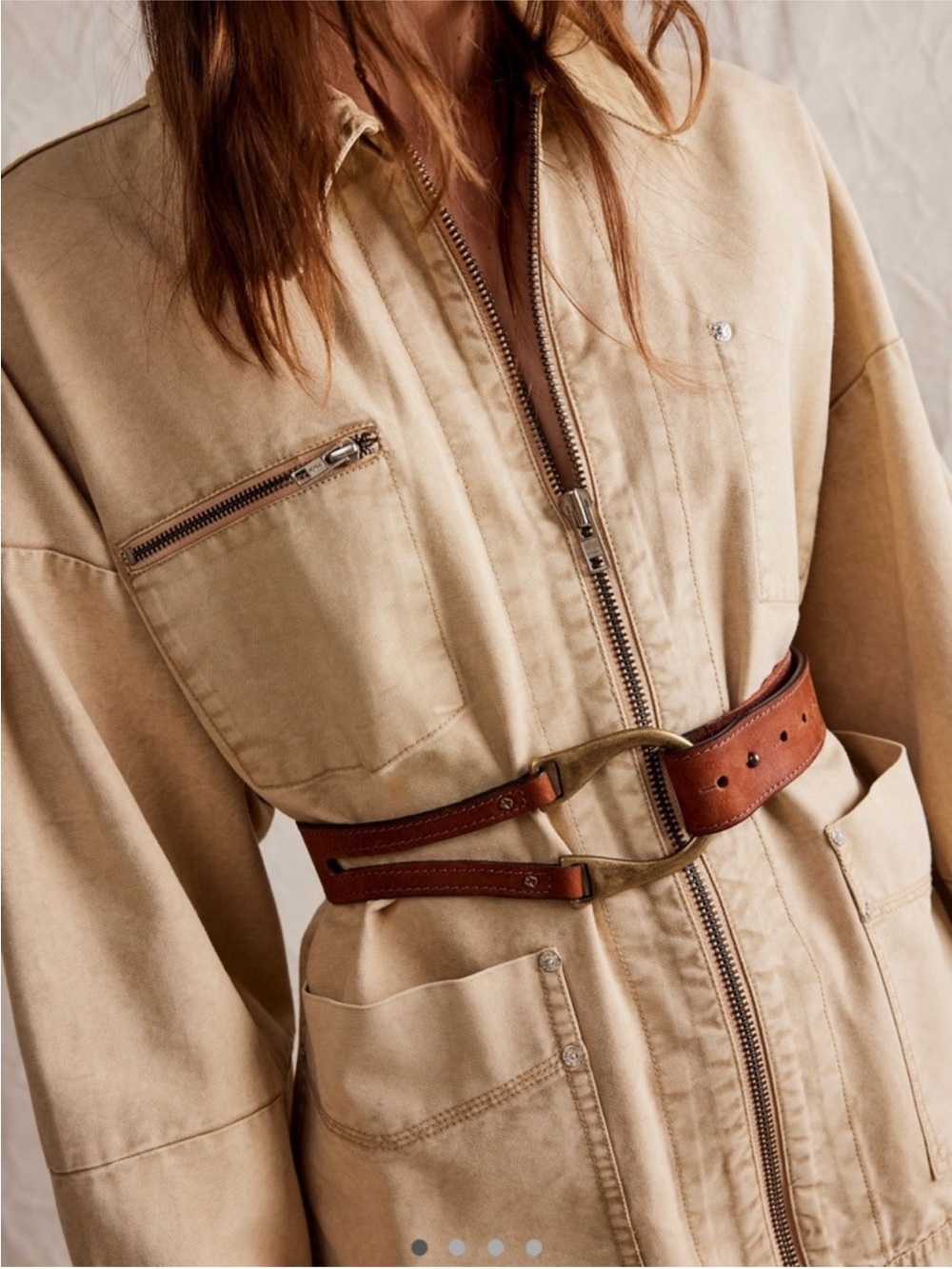 Free People Rising Sun Hip Belt Chocolate Sz S/M NWT - Picture 2 of 6